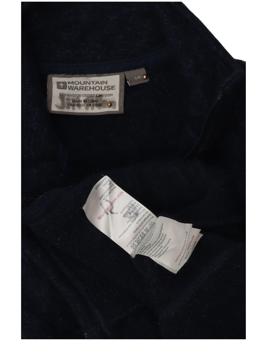 Giacca da tuta da uomo Mountain Warehouse piccola in poliestere blu navy
