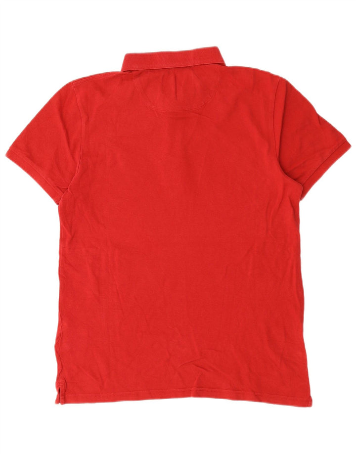 Polo da uomo Lyle & Scott in cotone rosso medio