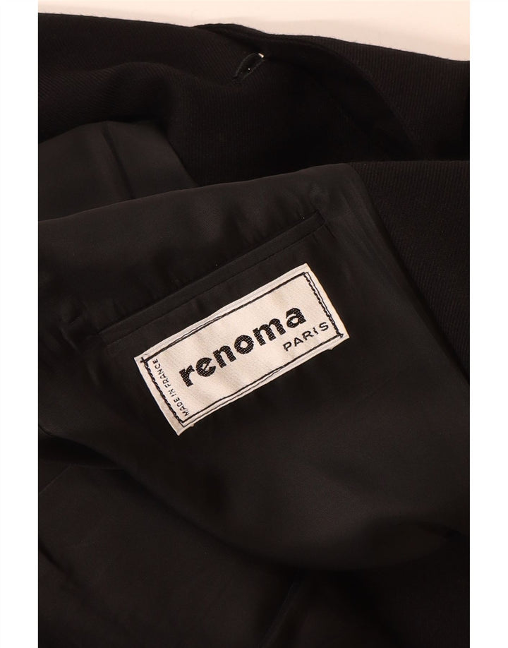 Giacca blazer a 2 bottoni da uomo Renoma EU 46 piccola nera