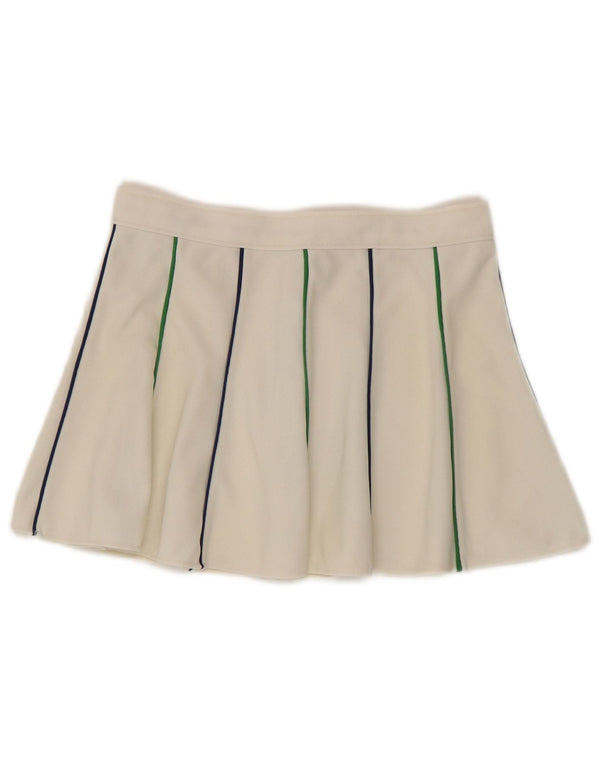 Gonna da tennis vintage da donna UK 12 a righe bianche medie