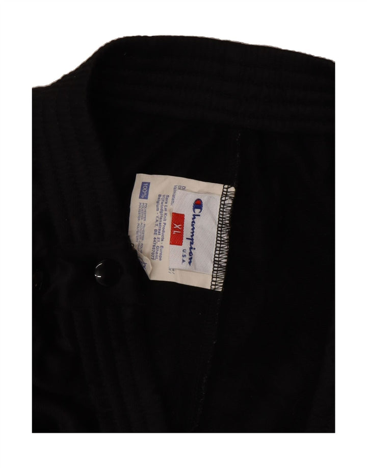 CHAMPION Mens Tracksuit Trousers XL Black Polyester Vintage Champion and Second-Hand Champion from Messina Hembry 