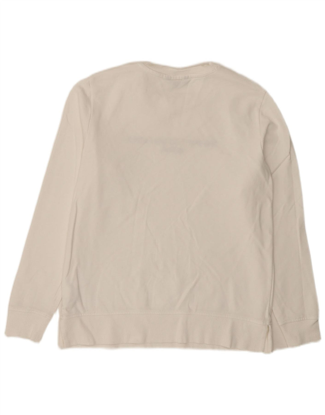 Tommy Hilfiger Felpa grafica da uomo Maglione piccolo cotone bianco