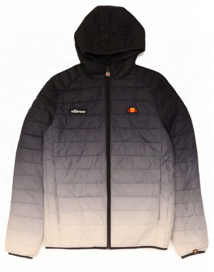 Giacca imbottita con cappuccio da donna Ellesse UK 14 Medium Blu Navy Colourblock