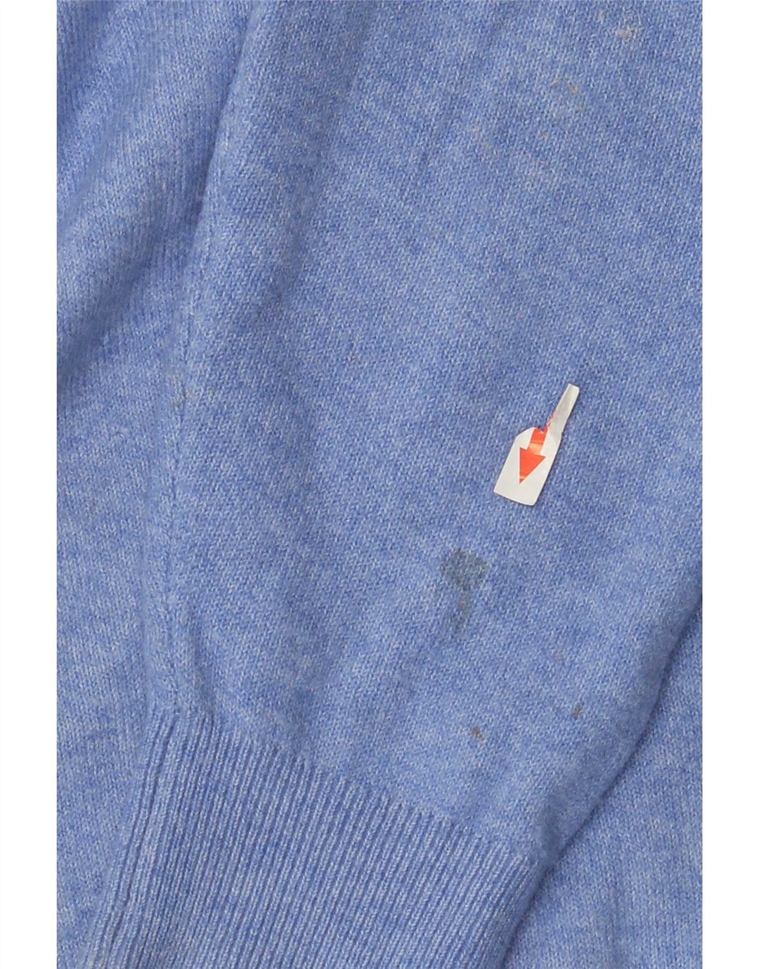 Maglione maglione da uomo Marks & Spencer a collo alto in poliestere blu medio