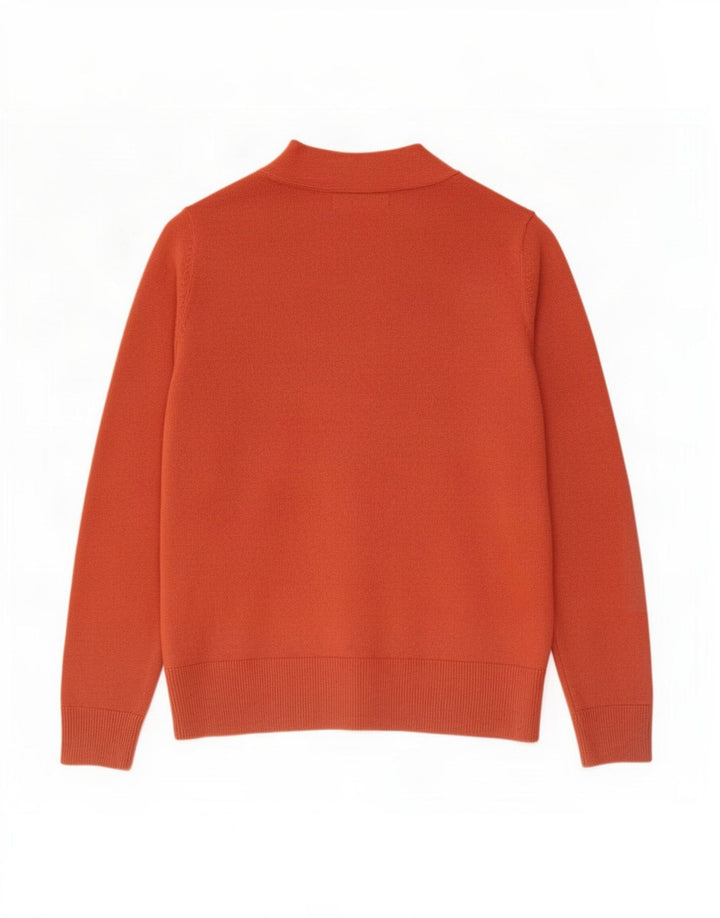 Maglione cardigan aperto da donna Marks & Spencer UK 14 Acrilico marrone medio