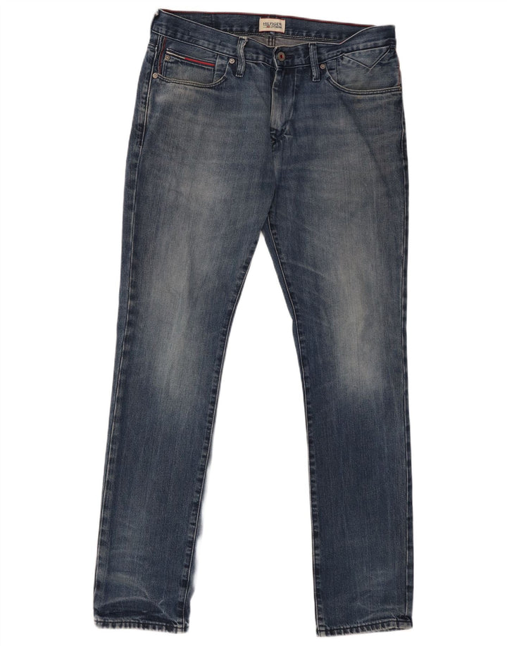Jeans slim da uomo Tommy Hilfiger W33 L34 Blu navy
