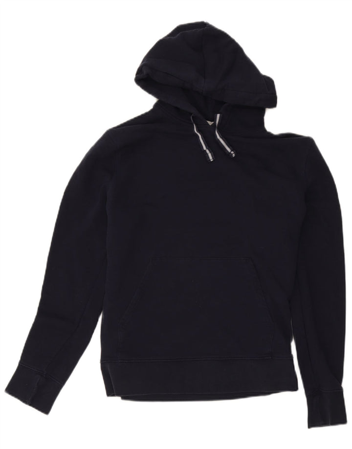 Maglione con cappuccio da uomo Marks & Spencer piccolo in cotone blu navy