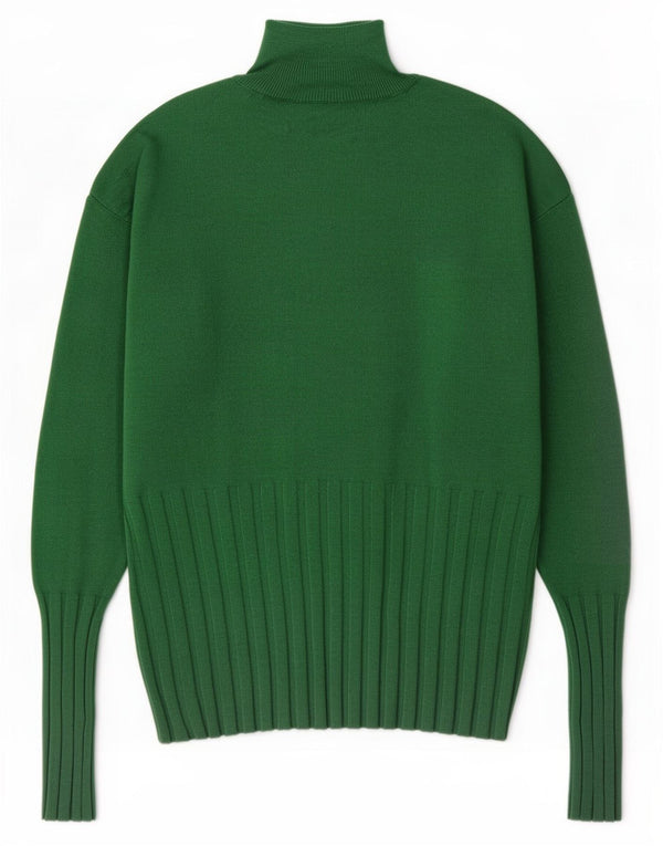 Maglione maglione a collo alto da donna Marks & Spencer UK 12 Verde medio