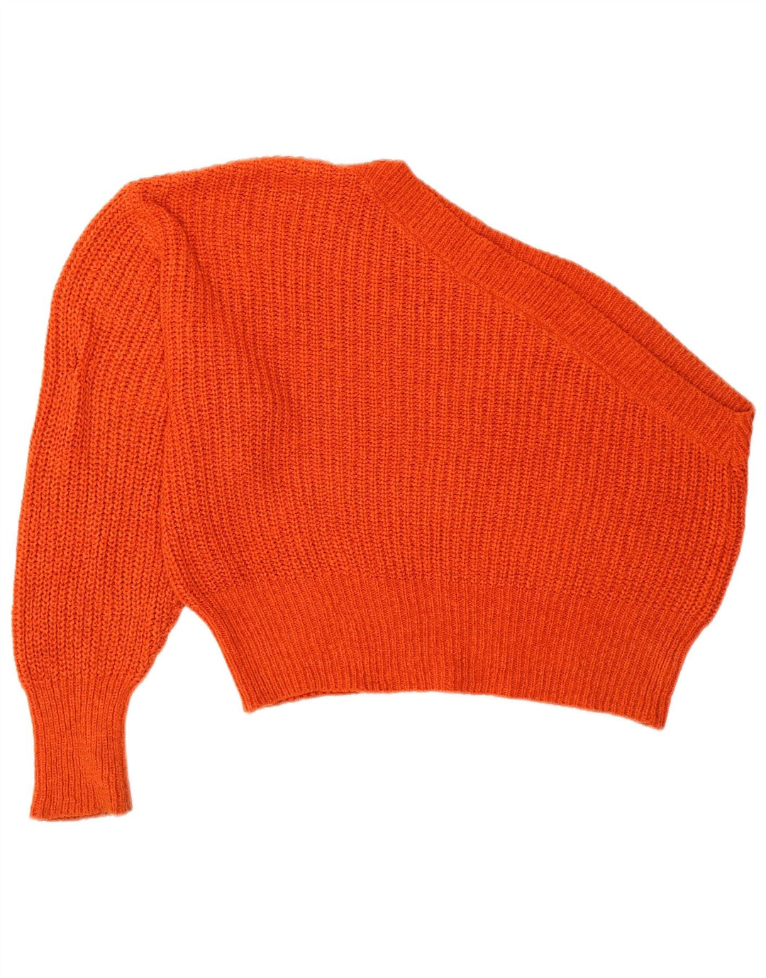 Maglione oversize monospalla da donna Zara UK 10 piccolo arancione