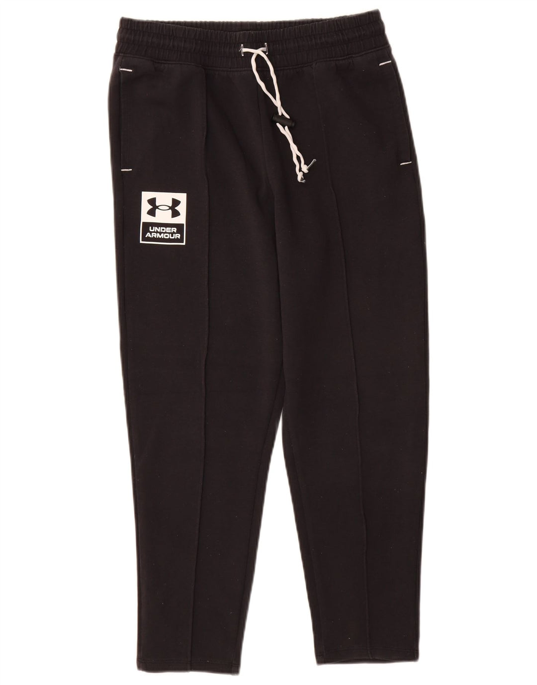 Pantaloni da tuta con grafica da donna Under Armour piccoli in poliestere nero