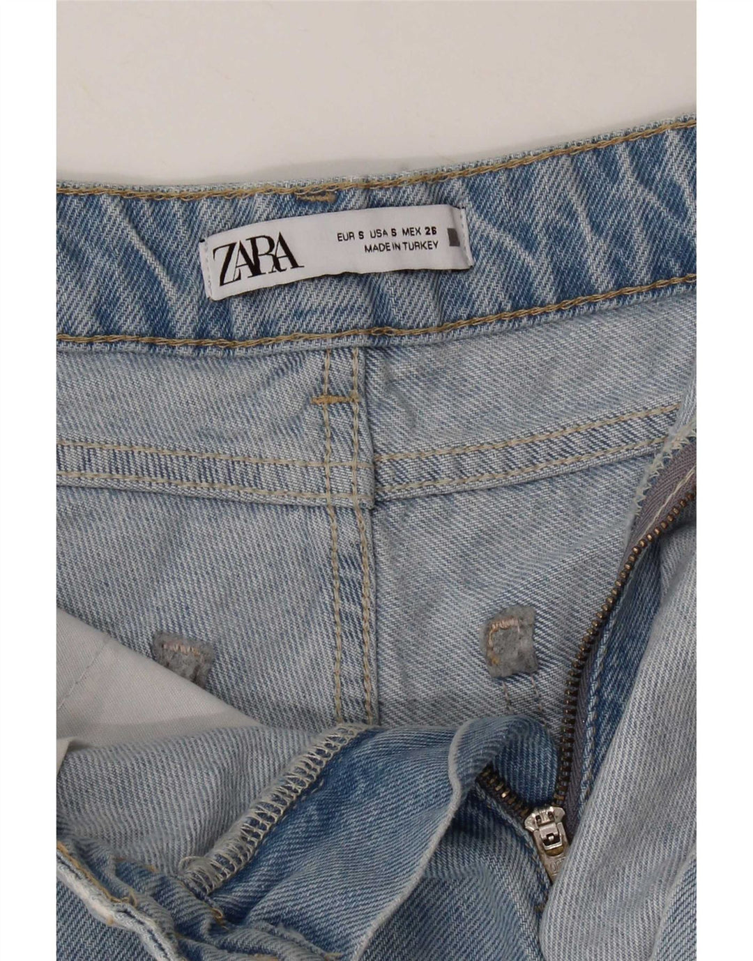 Pantaloncini di jeans Zara da donna piccoli W26 blu
