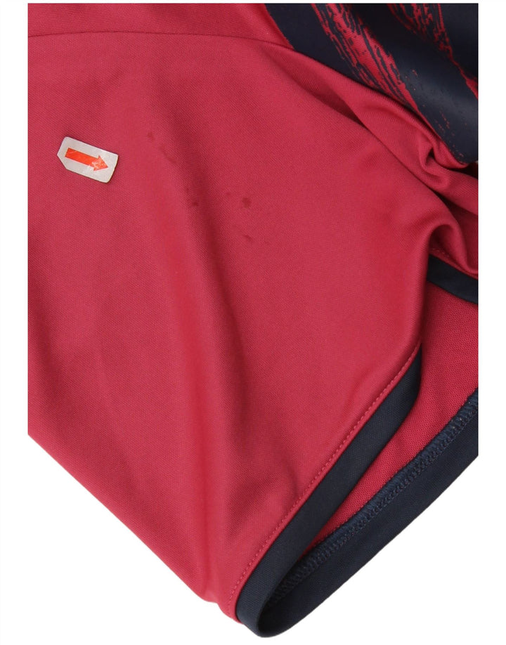 Polo Adidas da uomo Primegreen grande in poliestere a righe rosse