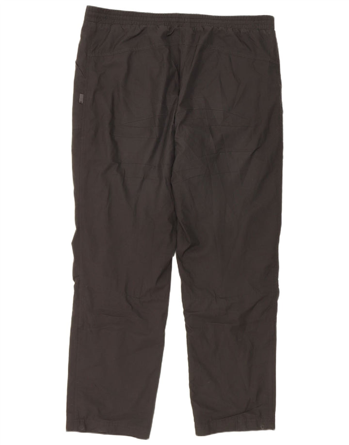 Pantaloni da tuta da uomo Adidas Large neri in poliestere