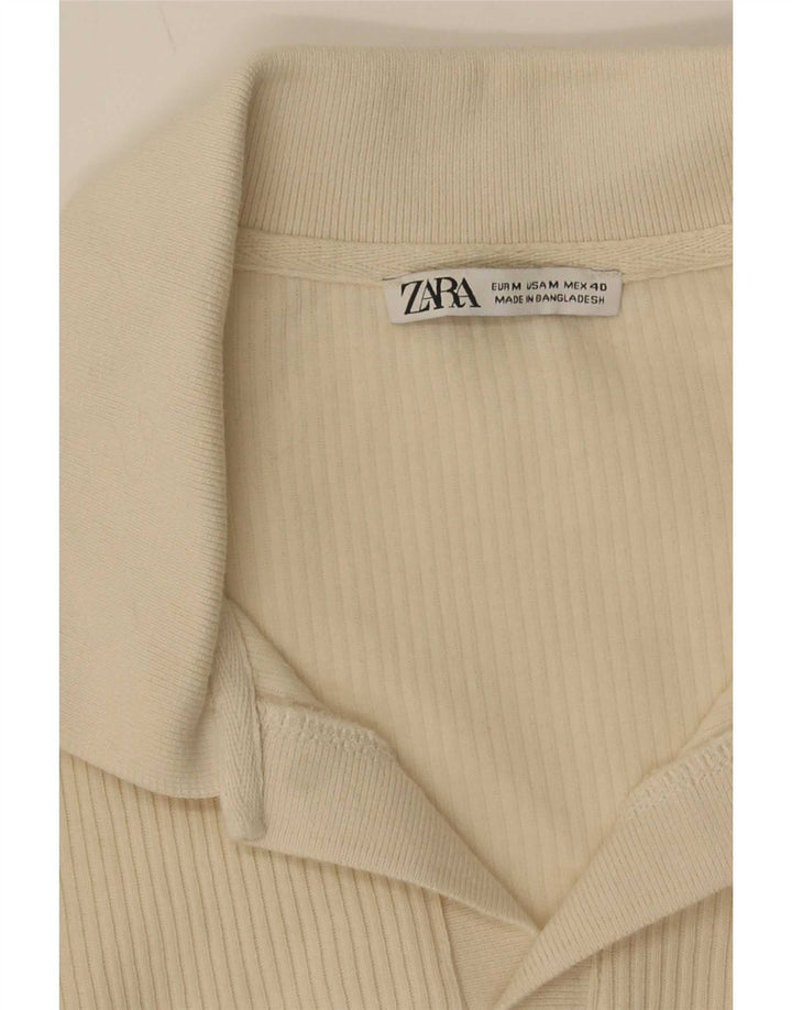 Polo Zara da uomo a maniche corte beige medio