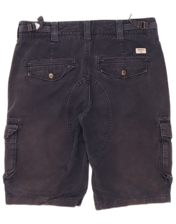 Pantaloncini cargo da uomo Timberland W32 medio cotone blu navy