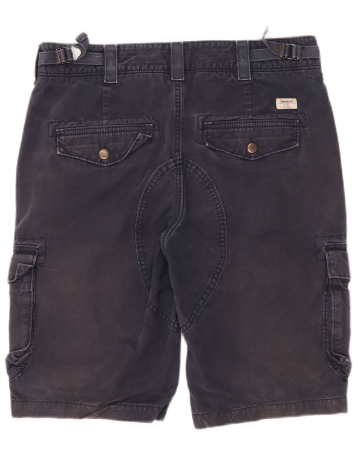Pantaloncini cargo da uomo Timberland W32 medio cotone blu navy