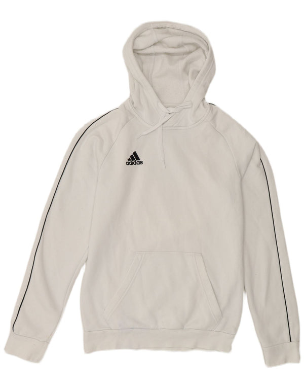 Adidas Mens Hoodie Jumper Small White Cotton