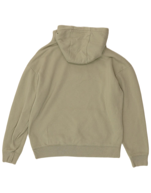 ABERCROMBIE & FITCH Womens Relaxed Hoodie Jumper UK 14 Medium Green