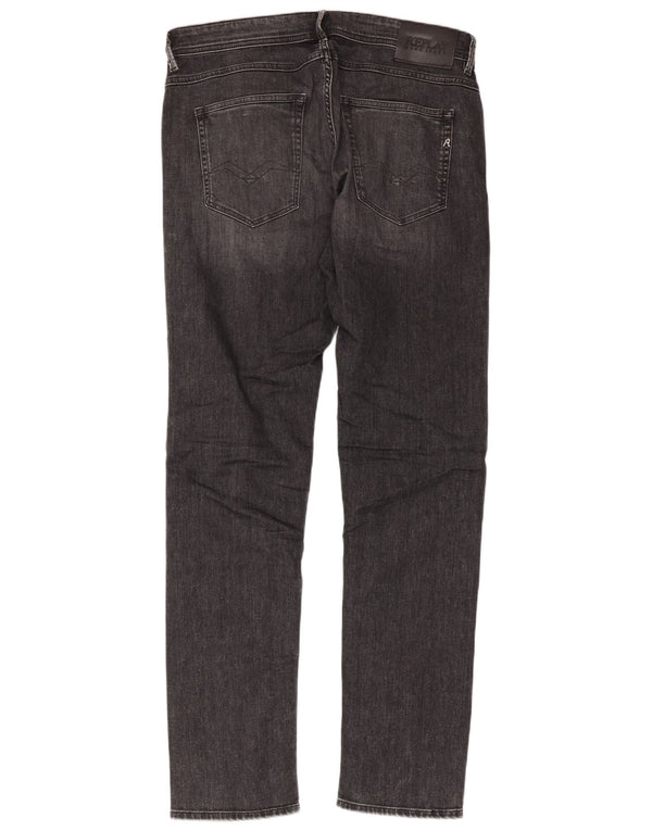 REPLAY Jeans slim regolari Willbi da uomo W33 L34 cotone grigio