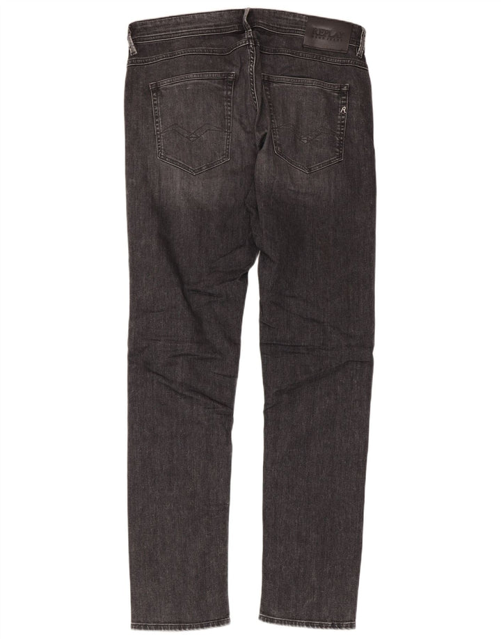 REPLAY Jeans slim regolari Willbi da uomo W33 L34 cotone grigio