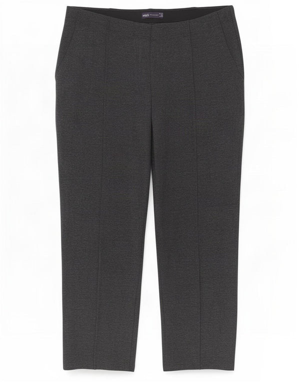 Pantaloni corti dritti da donna Marks & Spencer UK 16 Large W32 L24 Grigio