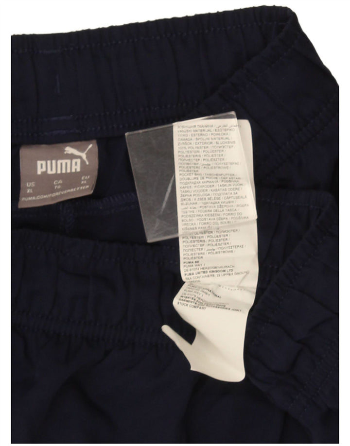 Pantaloncini sportivi da uomo Puma XL blu navy in poliestere