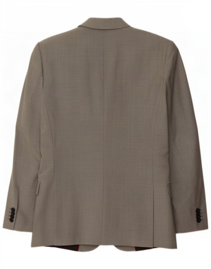 Giacca blazer da uomo a 2 bottoni Hugo Boss EU 46 piccola lana grigia
