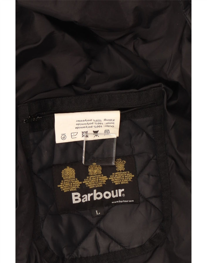 Giacca trapuntata da uomo Barbour UK 40 Large nera in poliammide