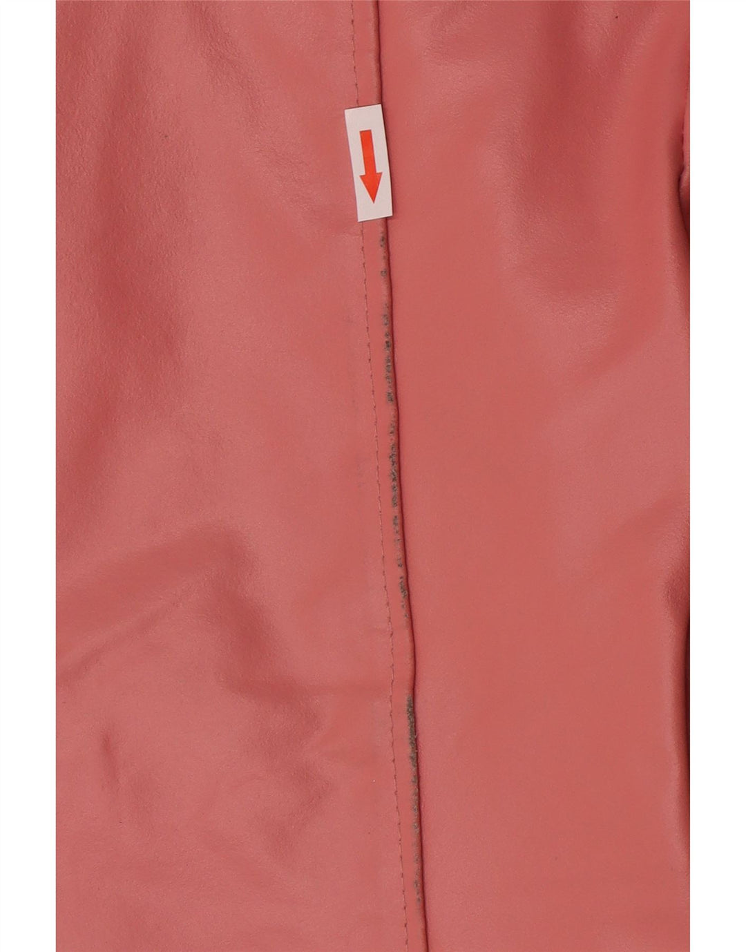 Giacca in pelle vintage da donna UK 14 grande rosa