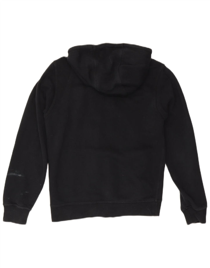 Maglione con cappuccio e zip da uomo NIKE piccolo in cotone nero
