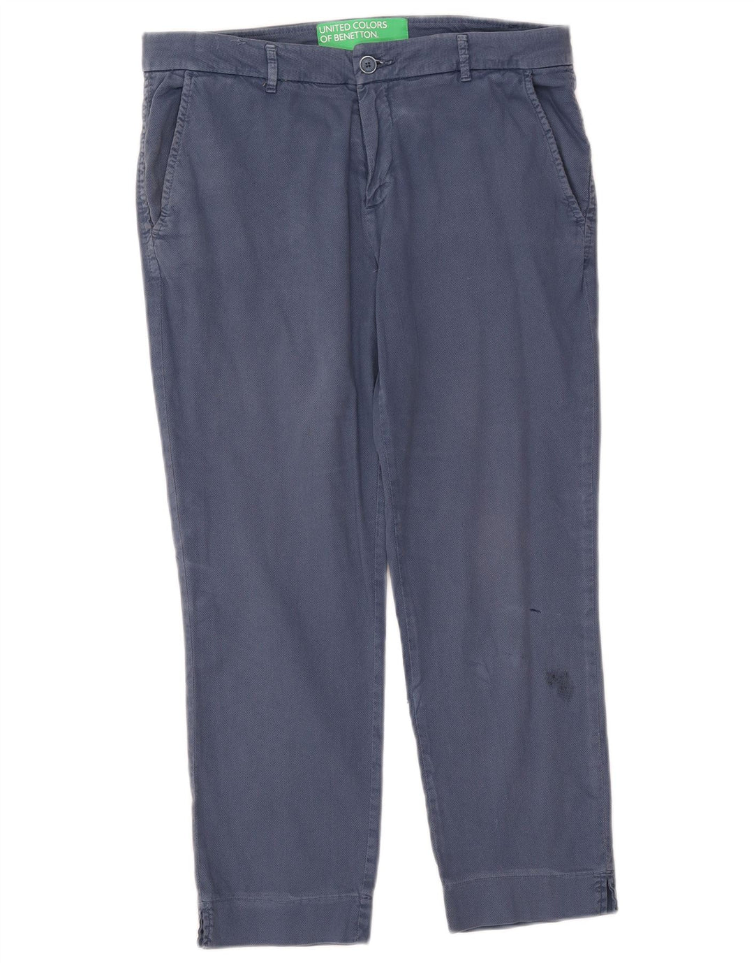 Pantaloni corti dritti da donna Benetton W33 L25 Blu