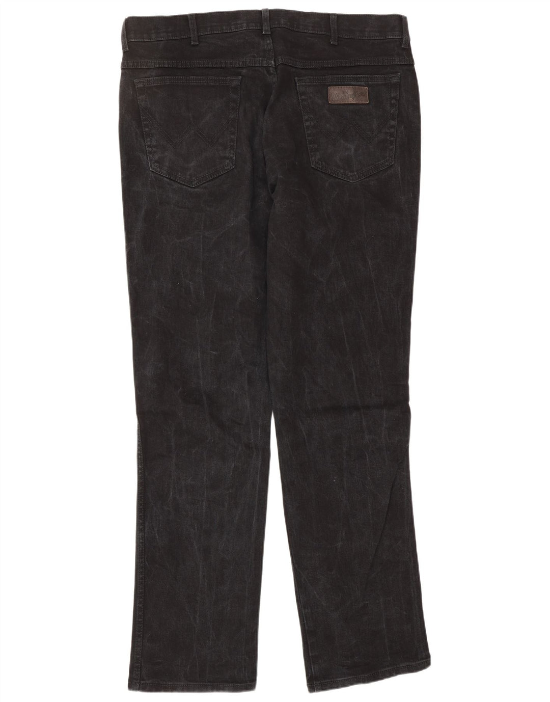WRANGLER Jeans dritti elasticizzati Texas da uomo W38 L34 cotone nero