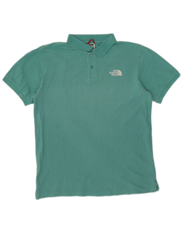 Polo da uomo The North Face in cotone turchese medio