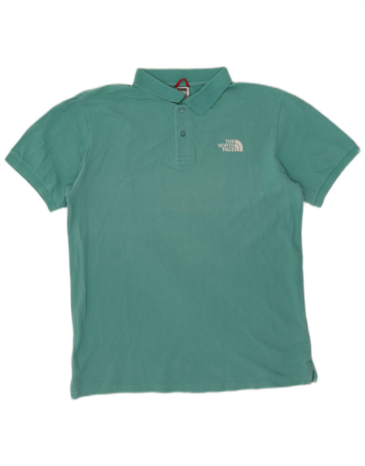 Polo da uomo The North Face in cotone turchese medio