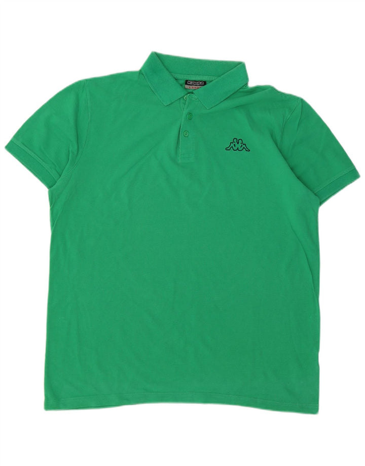 Polo Uomo KAPPA Large Verde Cotone