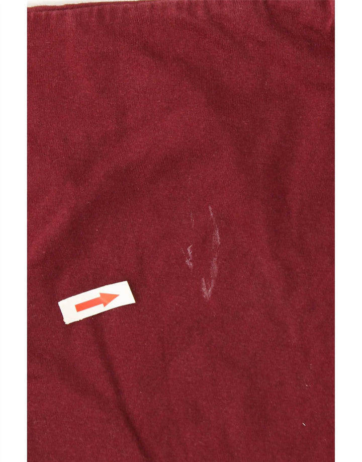 T-shirt Reebok da uomo Top Large in cotone bordeaux