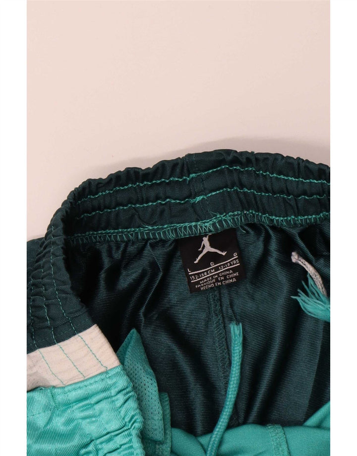 Pantaloncini sportivi Jordan da ragazzo 12-13 anni Large Verde Colourblock in poliestere