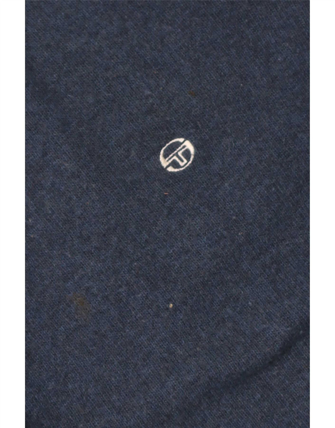 Sergio Tacchini Maglione da uomo con collo alto e maglione grande in lana blu navy