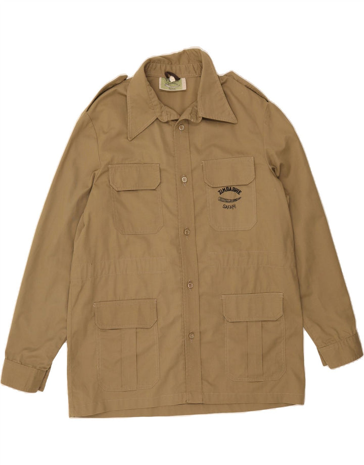 VINTAGE Mens Military Shirt Large Green Vintage Vintage and Second-Hand Vintage from Messina Hembry 