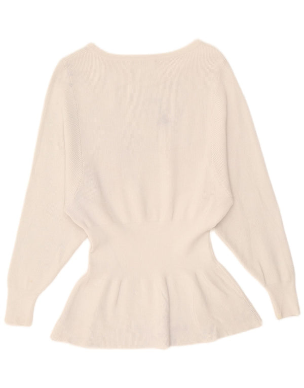 Top Zara da donna a maniche lunghe UK 10 Small Beige