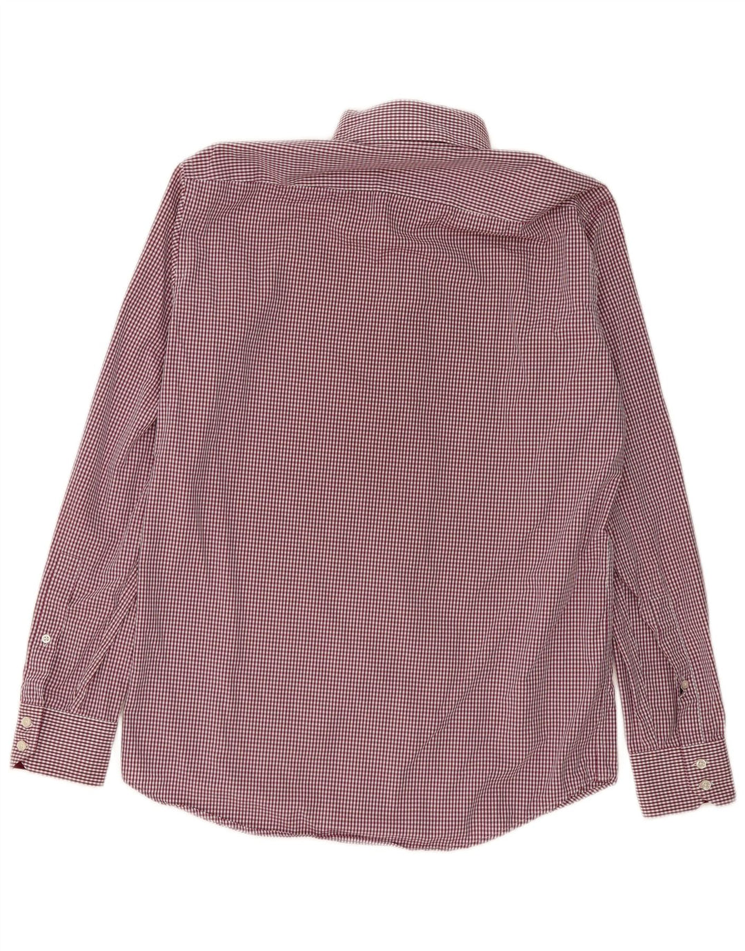 Camicia da uomo Regular Fit Hugo Boss in cotone a quadretti bordeaux medio