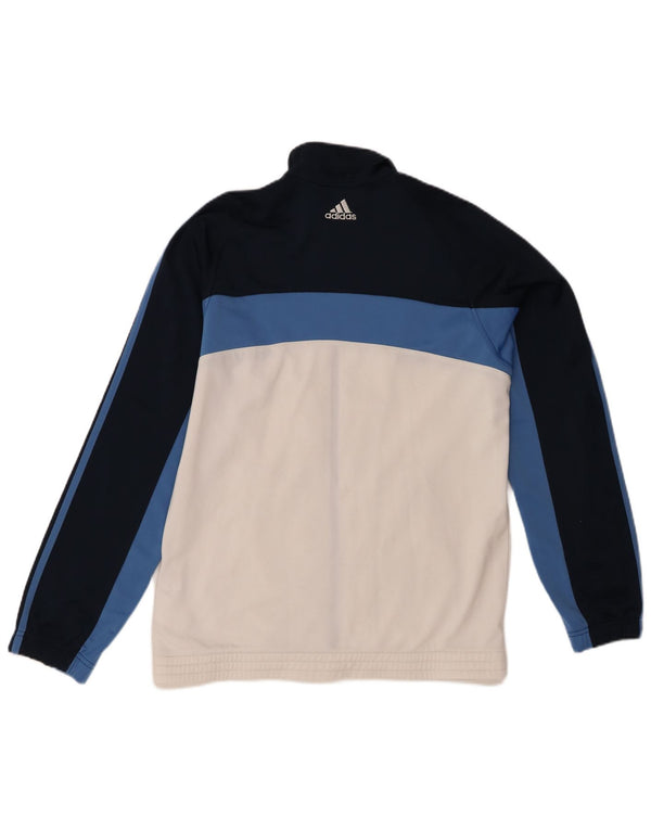 Giacca da tuta da uomo Adidas UK 38/40 Medium Blu Navy Colourblock