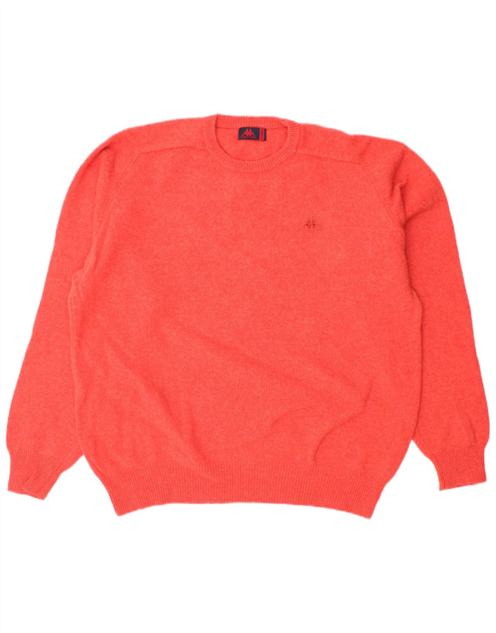 Maglione Kappa Uomo Girocollo XL Rosso Lana