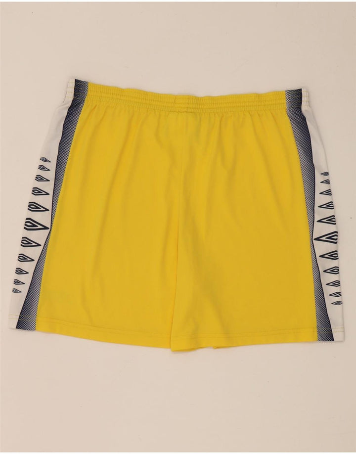 Umbro Set da 2 pezzi grafici da uomo XL in poliestere color block giallo