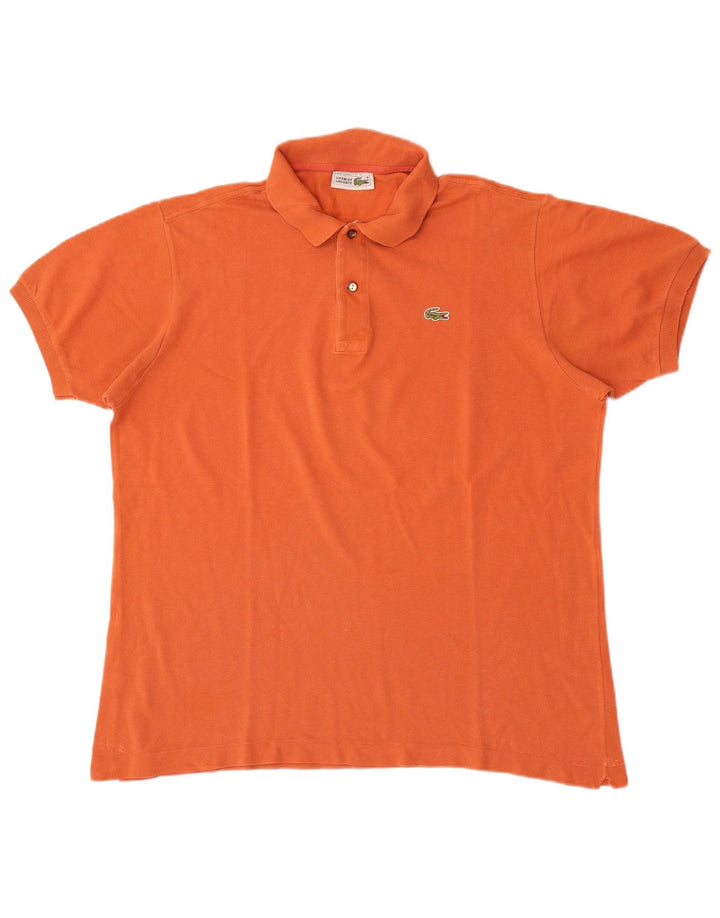 Polo da uomo Lacoste taglia 7 2XL cotone arancione