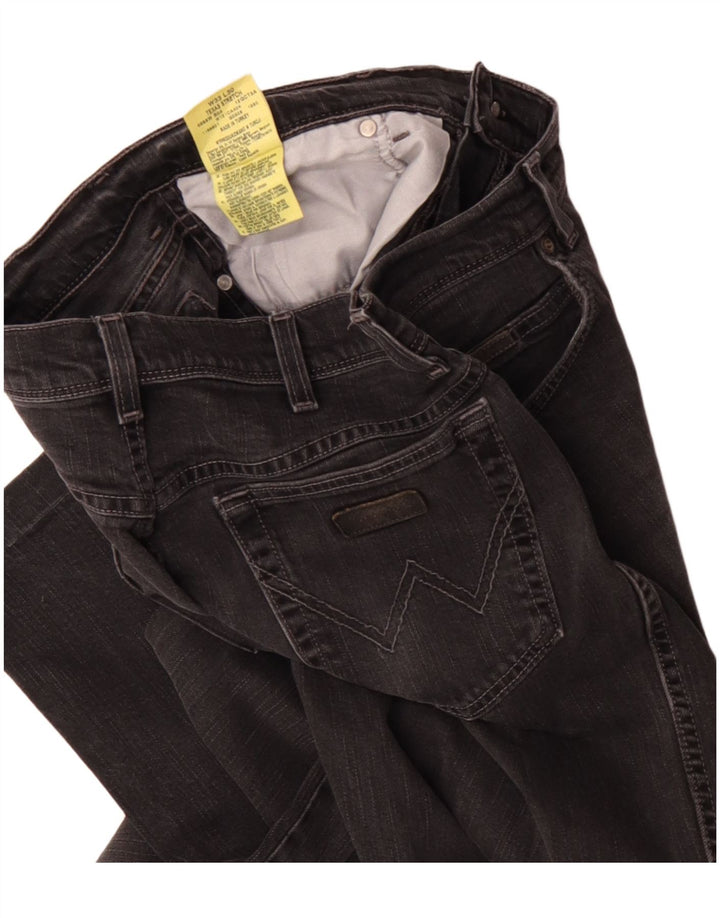 Jeans dritti elasticizzati Texas da uomo Wrangler W33 L27 cotone nero