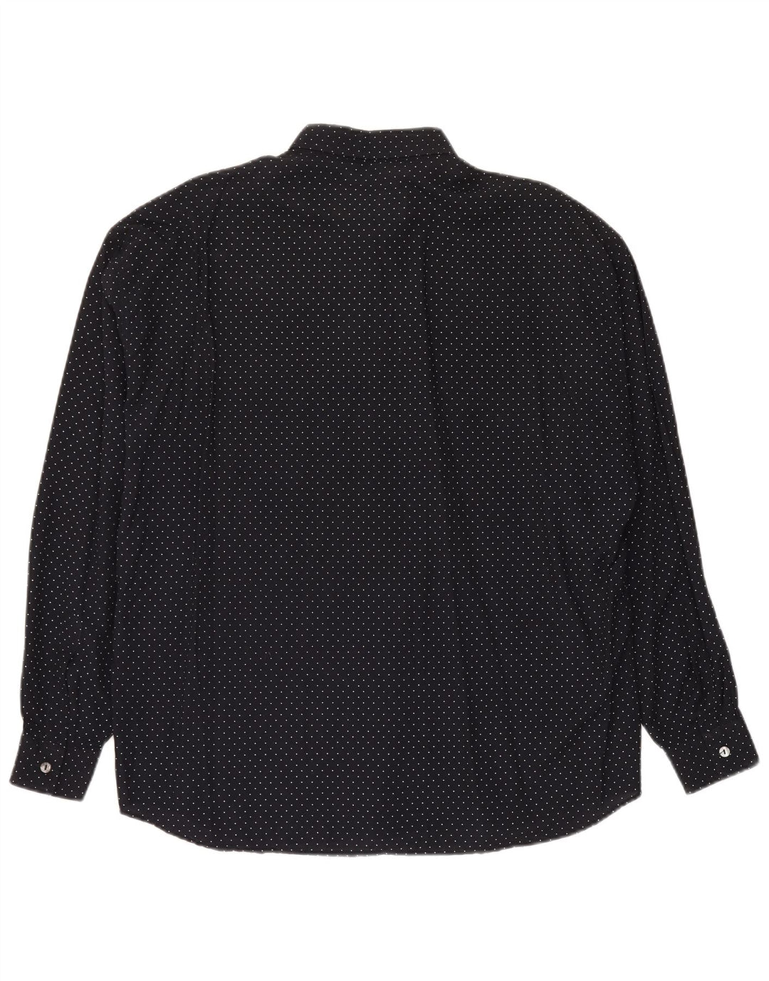 Camicia Vintage Uomo Large in Viscosa Maculata Nera