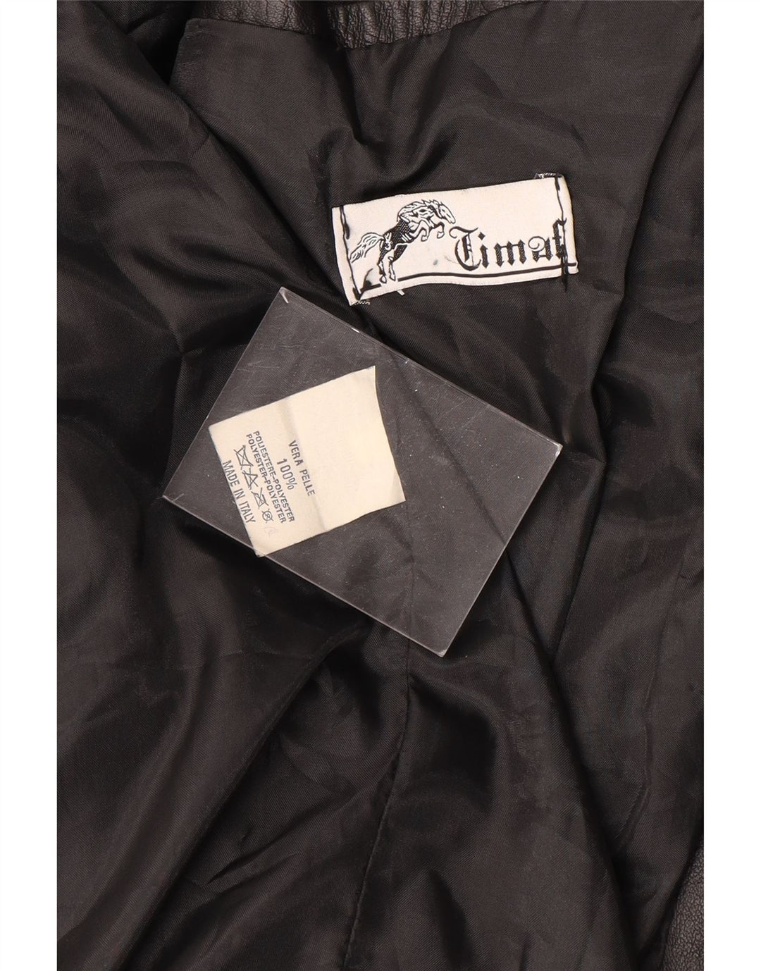 Cappotto in pelle da uomo vintage taglia 62 4XL in pelle nera