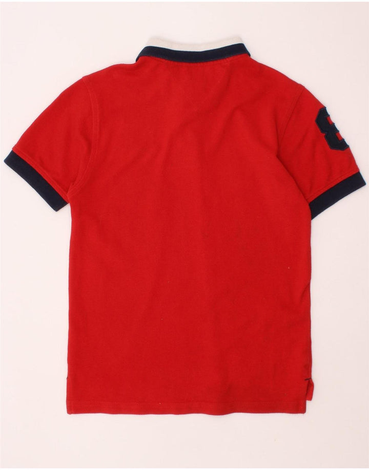 TOMMY HILFIGER Polo grafica per ragazzi 6-7 anni in cotone rosso