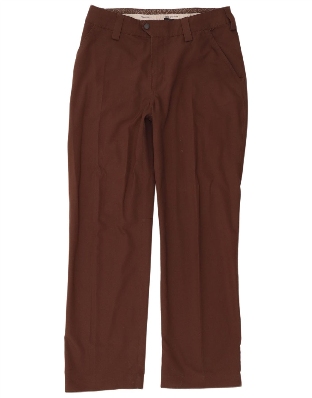 Pantaloni cargo Nike da golf dritti dalla vestibilità rilassata da uomo W32 L31 poliestere marrone